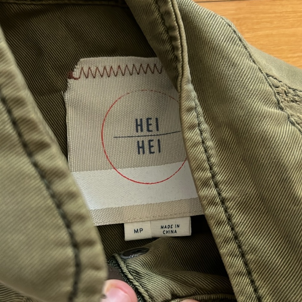 Anthropologie Eyelet Army Jacket - Picture 5 of 5